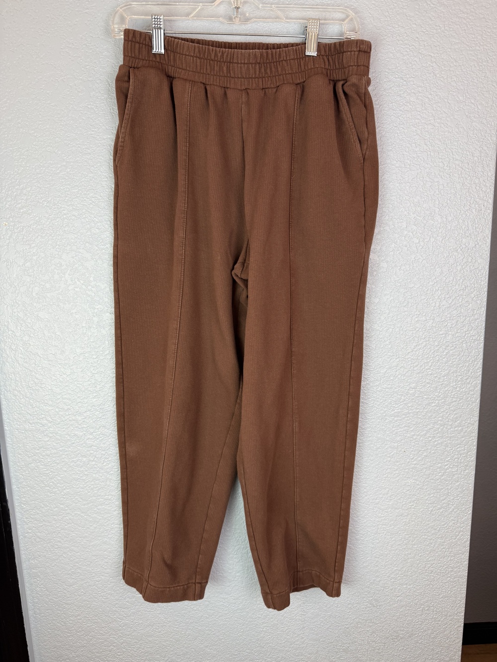 Madewell MWL Pants Womens Medium Brown Corduroy Pull On Stretch Casual Pockets